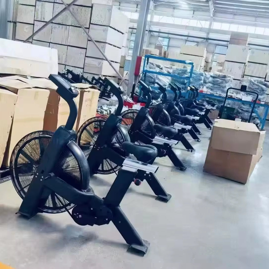 High Quality Customized Air Bike Commercial Vertical Exercise Bike Foldable Spinning Bike for Home Gym Fitness Indoor Sports
